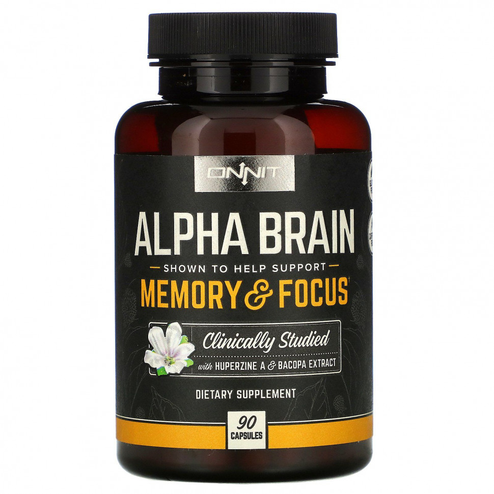   Onnit, Alpha Brain, 90     -     -,    