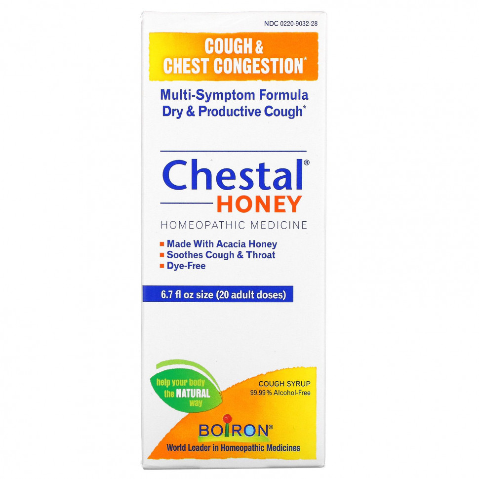   Boiron, Chestal Honey, Cough & Chest Congestion, 6.7 fl oz (20 adult doses)    -     -,    