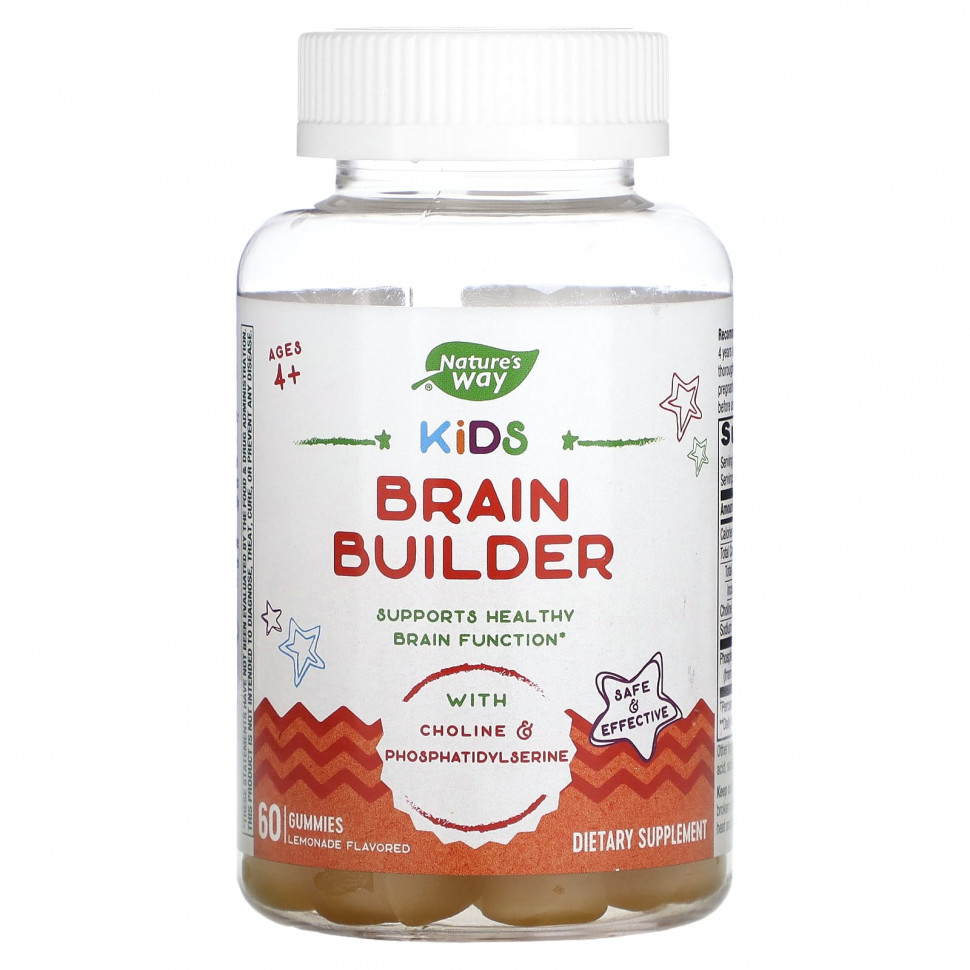   Nature's Way, Kids Brain Builder,    4 , , 60      -     -,    