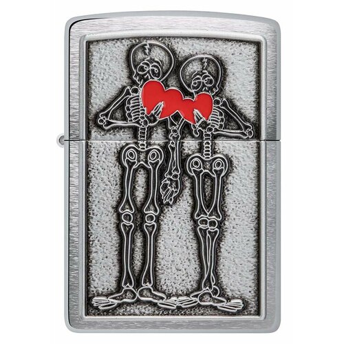      ZIPPO Classic 48688 Couple Love   Brushed Chrome -     -     -,    