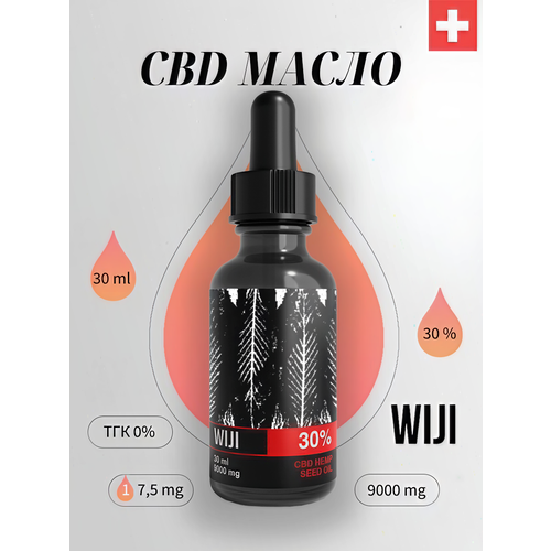   WIJI CBD  Hemp Seed Oil 30% 30 ml,    -     -,    