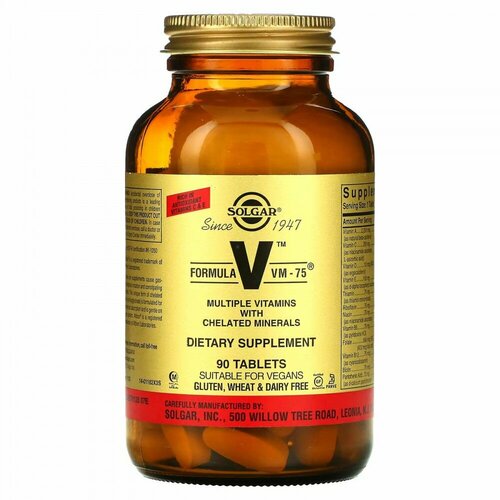   Solgar, Formula V, VM-75,     , 90    -     -,    