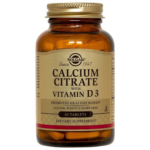   Solgar Calcium Citrate with Vitamin D3 ., 100 , 60 .   -     -,    