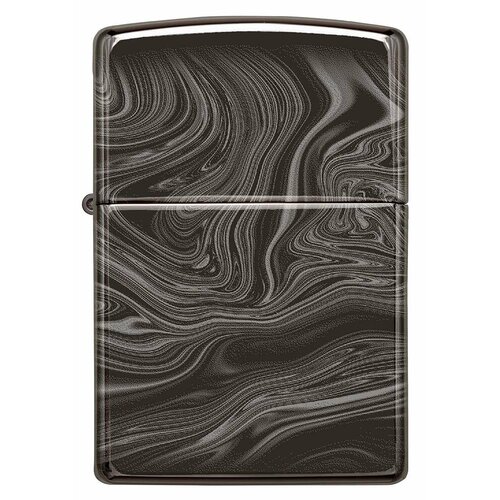      ZIPPO Classic 49812 Marble Pattern Design   High Polish Black -     -     -,    