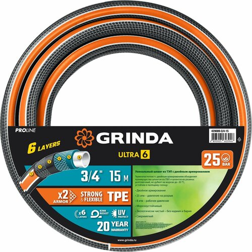     GRINDA ULTRA 6, 3/4 , 15 , 25 , ,   PROLine 429009-3/4-15   -     -,    