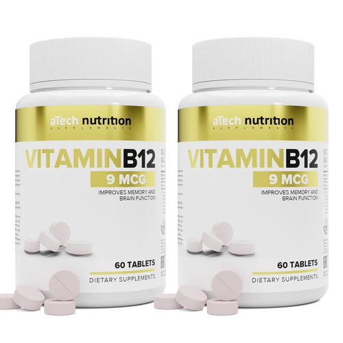    2   B 12, () 9  aTech nutrition 60 + 60    -     -,    