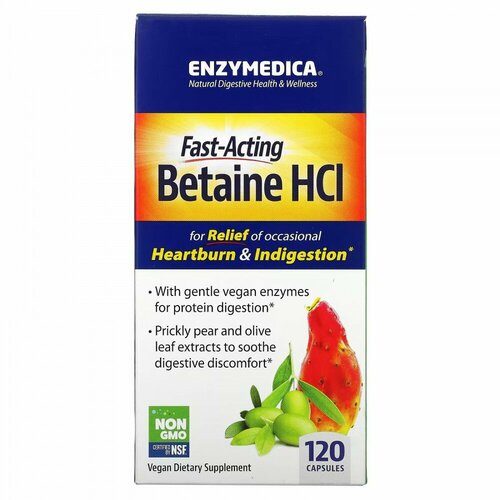   Enzymedica Betaine HCL 120 caps /    120    -     -,    