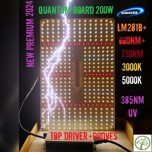    Quantum board 200w Samsung LM281B+ Epistar 660nm UV+IR (     ,  Bestva   240  )   -     -,    