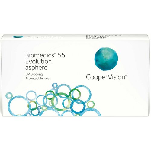     CooperVision Biomedics 55 Evolution Asphere UV, 6 ., R 8,6, D -4,25, , 1 .   -     -,    