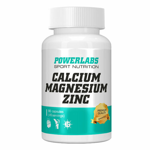   PowerLabs Calcium & Magnesium & Zinc /    90    -     -,    