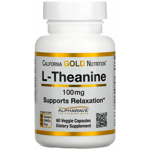   California Gold Nutrition L-Theanine AlphaWave . ., 100 , 60 , 60 .   -     -,    