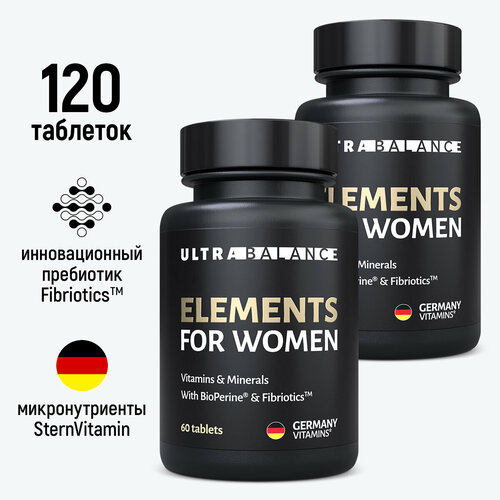     , Elements for Women Premium with BioPerine & Fibriotics  UltraBalance  120    -     -,    