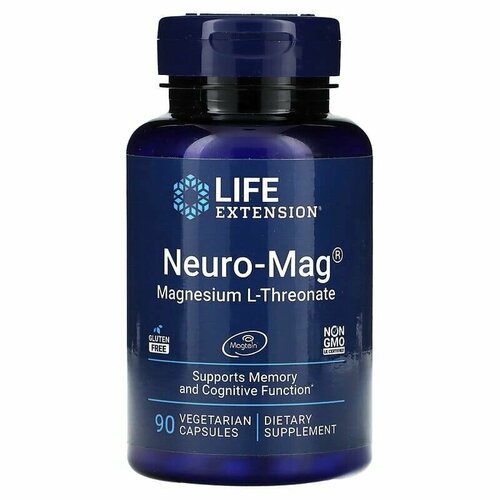    Life Extension, Neuro-Mag, Magnesium L-Threonate, 90    -     -,    