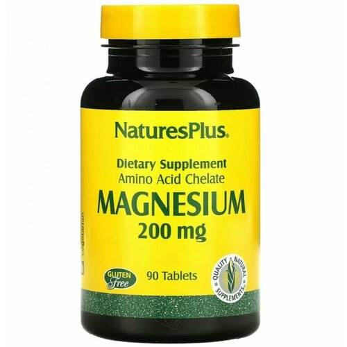     Nature's Plus Magnesium chelate, 200 , 90    -     -,    