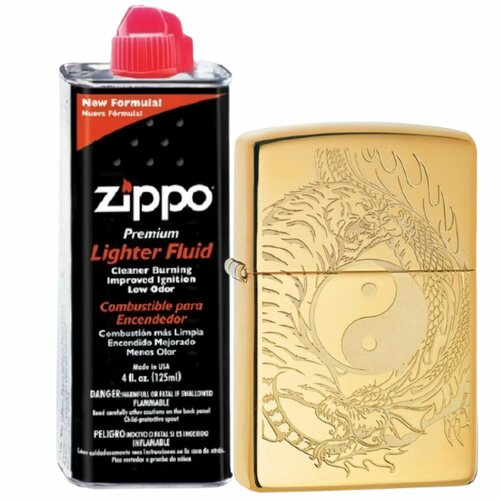     ZIPPO 49024 Classic High Polish Brass +  Zippo 125    -     -,    