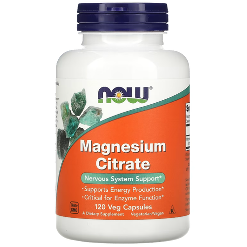   NOW Magnesium Citrate 400 mg 120 caps /    400  120    -     -,    