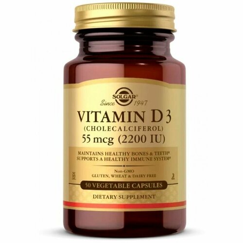   Solgar Vitamin D3 55 Mg (2200 IU), 50    -     -,    