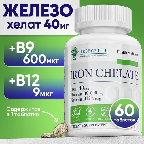      IRON CHELATE + B9 + B12,    .       , 60    -     -,    