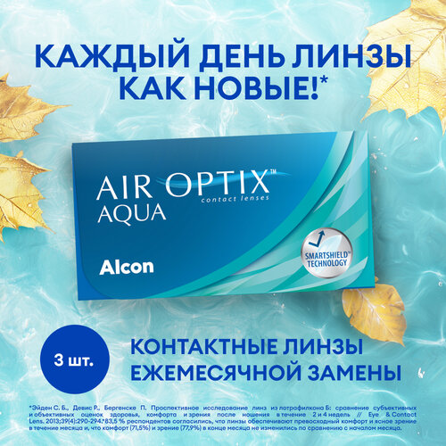     Alcon Air optix Aqua, 3 ., R 8,6, D -1   -     -,    