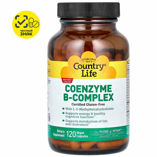   Country Life, oenzyme B-complex,    B, 380 , 120    -     -,    