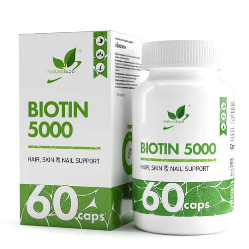   NaturalSupp Biotin ., 5000 , 100 , 60 .   -     -,    