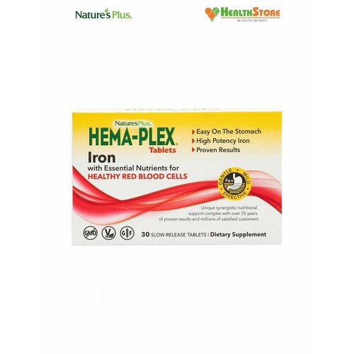   NaturesPlus HEMA-PLEX Iron Tablets Box 30 .  ,  30   -     -,    