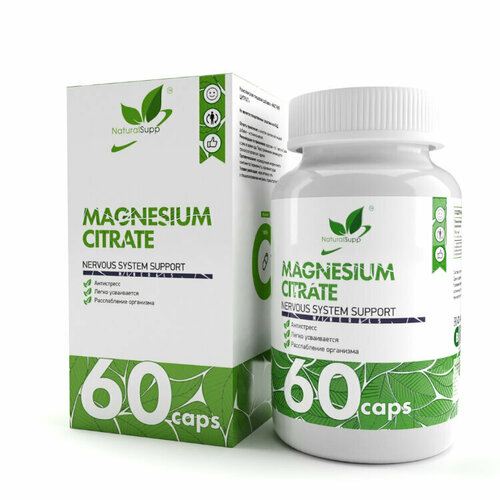   NaturalSupp Magnesium citrate 60 caps   -     -,    