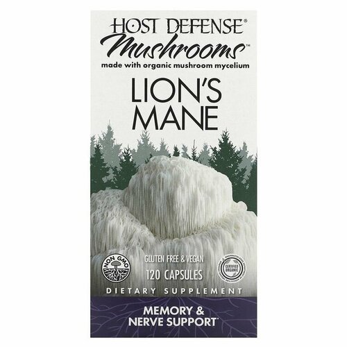   Fungi Perfecti Host Defense, Lion's Mane,  , 120    -     -,    