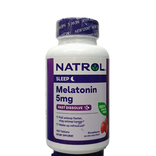     Natrol Melatonin Fast Dissolve Strawberry 5 mg, 50 , 5 , 150 .   -     -,    