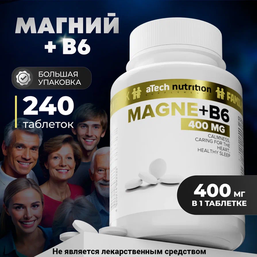    +6 / MAGNE+ 6 aTech nutrition 240    -     -,    