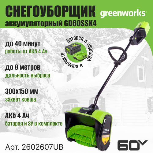   - Greenworks GD60SSK4 ( 4 . ; )   -     -,    