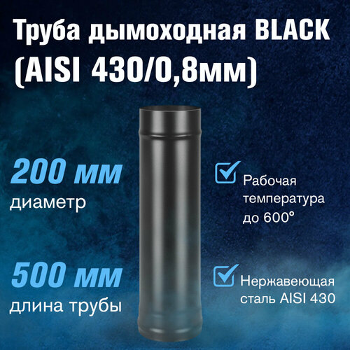    BLACK (AISI 430/0,8) L-0,5 (200)   -     -,    