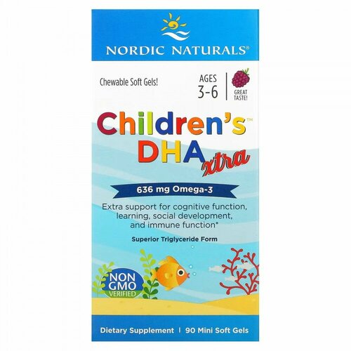   Nordic Naturals, Children's DHA Xtra,    3  6 ,  , 636 , 90 -   -     -,    