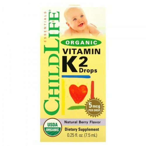   ChildLife Organic Vitamin K-2 (  K2  )    5  7,5    -     -,    