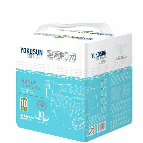      YokoSun Softcare Adult diapers, XL, 7 , 130-170 , 1 .  10 .   -     -,    