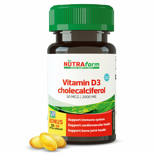    , 3 D3 2000 ME 60  NUTRAFARM Vitamin D   -     -,    