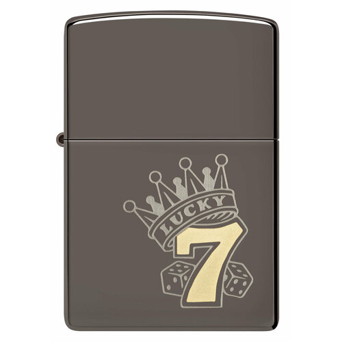      ZIPPO Classic 48913 Lucky 7 Design   Black Ice -    -     -,    