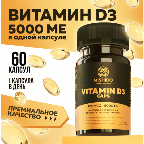    , 3 D3 5000 ME 60  MISHIDO Vitamin D 3 3     , ,         -     -,    