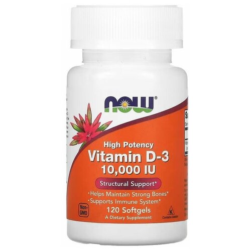   NOW Vitamin D3 10000 IU, 120  /     D3 10000 , 120 /    -     -,    