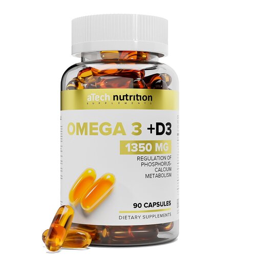    aTech Nutrition Omega 3 + D3, 1.4 , 90 .   -     -,    