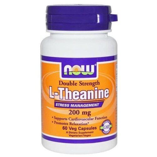   NOW Theanine 200mg 60 vcaps   -     -,    