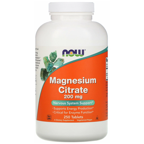    NOW Magnesium Citrate, 250 , 200 , 250 .   -     -,    