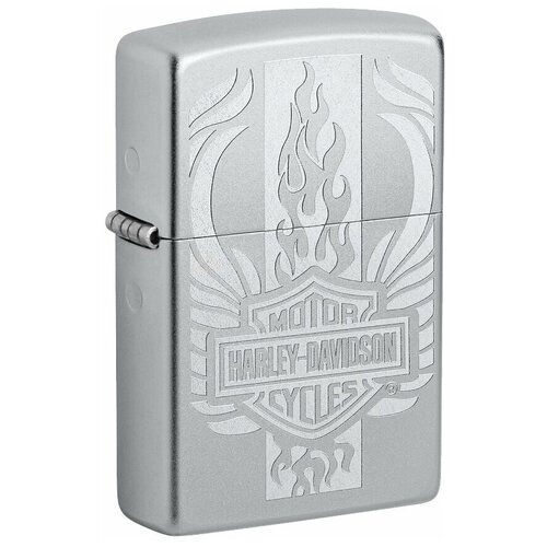      ZIPPO Classic 49660 Harley-Davidson c  Satin Chrome - Harley-Davidson   -     -,    