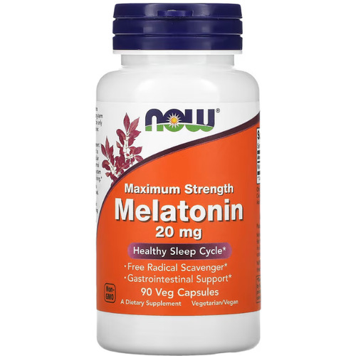    NOW Melatonin 20 mg 90 veg caps   -     -,    