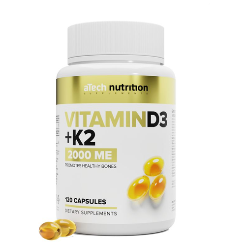    3 + 2 / VITAMIN D3+2 2000  250  aTech nutrition 120    -     -,    