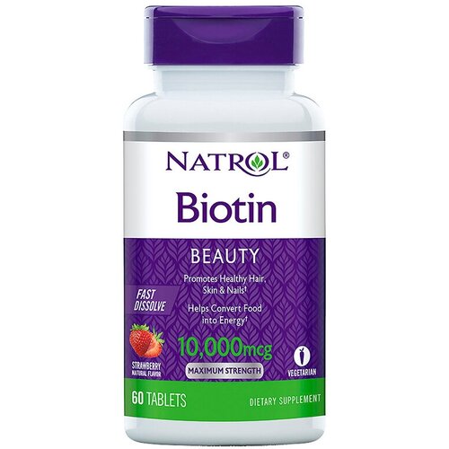   Natrol Biotin Fast Dissolve ., 10000 , 60 .,    -     -,    