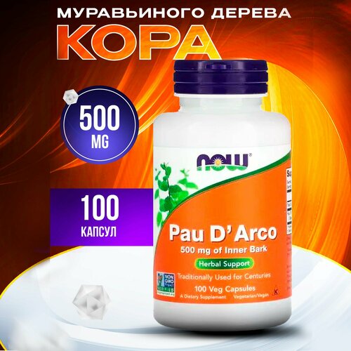   NOW Pau D'Arco 500 (100 )   -     -,    