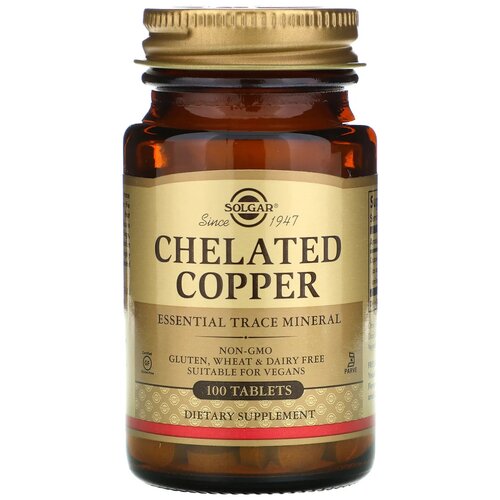   Solgar Chelated Copper  , 100    -     -,    