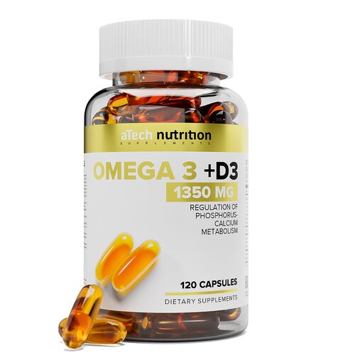    aTech Nutrition Omega 3 + D3, 1.4 , 120 .   -     -,    