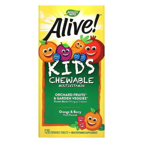    Nature's Way Alive! Kids chewable multivitamin, 250 , 120 .   -     -,    